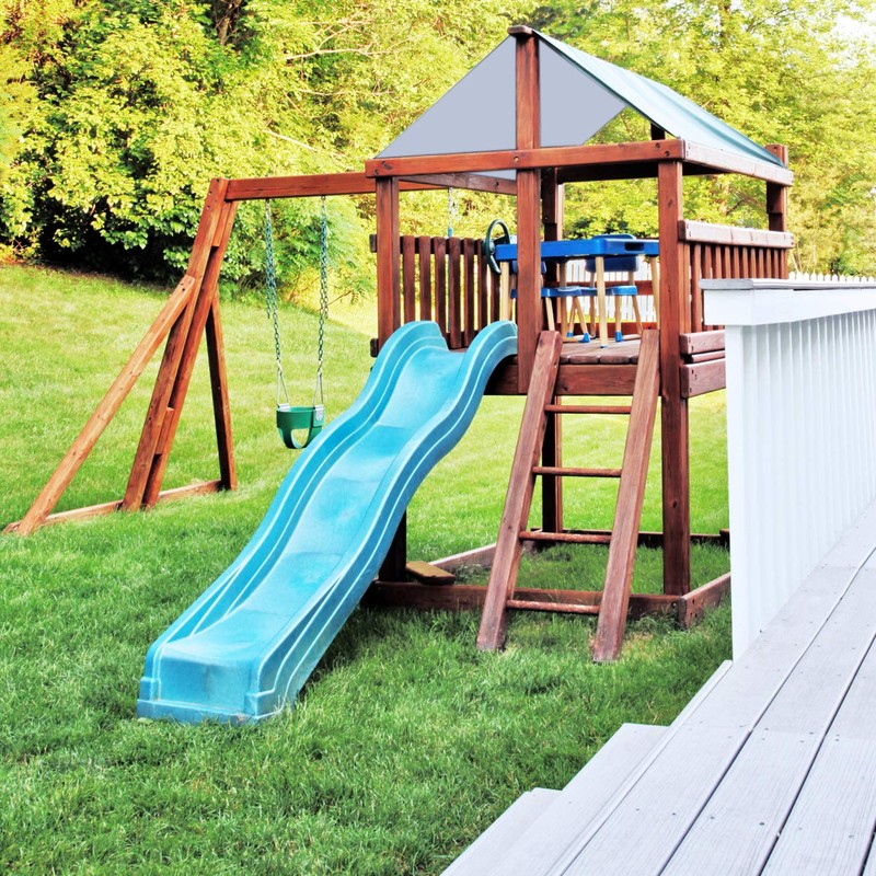 ABCCANOPY 52"X90" Swing Set Replacement Tarp for Playgrounds, Shade Screens