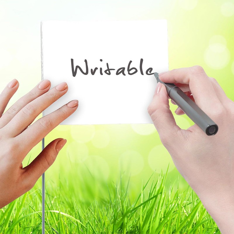 TELAIN White Marking Flags, Pack of 20 Marker Flags, Lawn