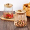 2 Pack Glass Storage Jars Coffee Sugar Airtight Tea Canisters