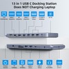 USB C Universal Docking Station for 3 Monitors, Power Adapter