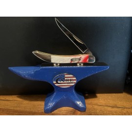 Case XX Patriotic Knife 1LB Anvil Display. Very Cool. Knife Not Included.