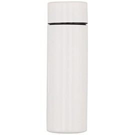 ENJOY Living Water Bottle, 4.6 fl oz (130 ml), Direct Drinking, Screw Stopper, Mini, Stainless Steel, Direct Drinking, White