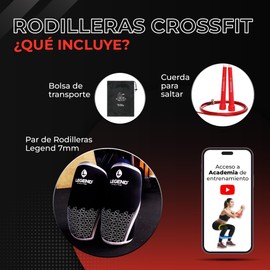 BOLD TRIBE - Rodilleras Deportivas de 7mm - Ideal para Crossfit, Gym, Powerlifting, Halterofilia, Box y Entrenamiento Funcional - 100% Neopreno Premium - Para Hombres y Mujeres - Talla S - Color Negro