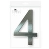 Imaggge.com House or Hotel Number - Brushed Stainless Steel -