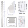 eMagTech 3Pcs Guitar Neck Ruler String Action Gauge Ruler Fret