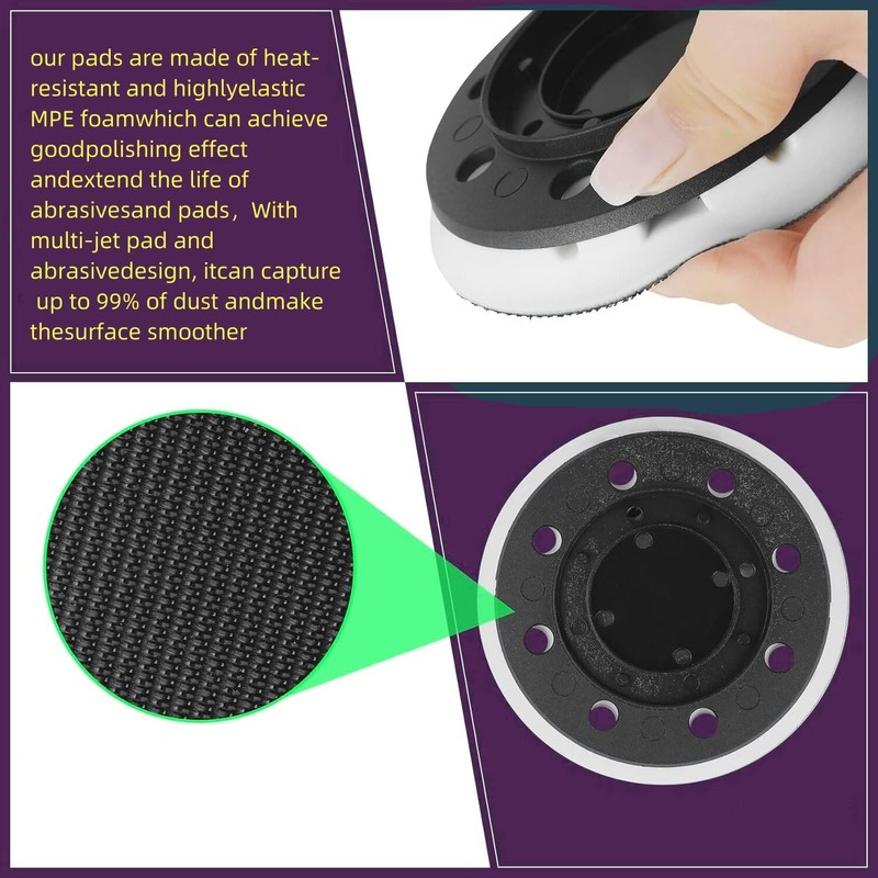 INFTOYCO Upgrade 492280 ETS 125 Eq Replacement Sanding Pad Hard