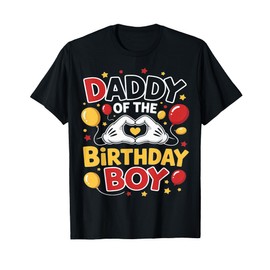 Daddy Of The Birthday Boy Shirt matching Dad Son Family Bday T-Shirt