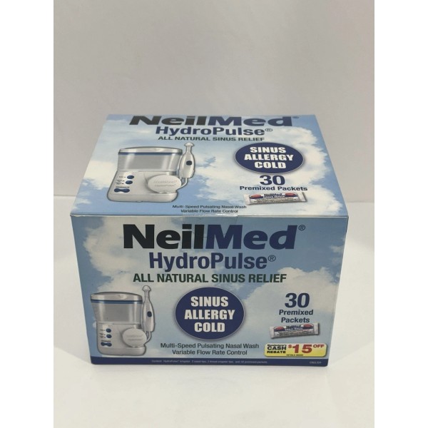 NeilMed HydroPulse All Natural Sinus Relief (with 30 Pre Mixed