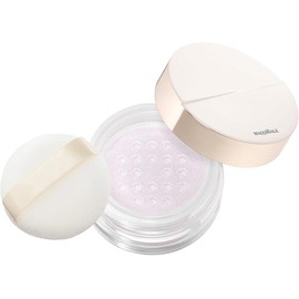 MAQuillAGE Essence Glow Keep Powder Sheer Lavender 8g – Loose Face Powder, Fragrance-Free, Long-Lasting Radiance & Transparent Finish – Shiseido