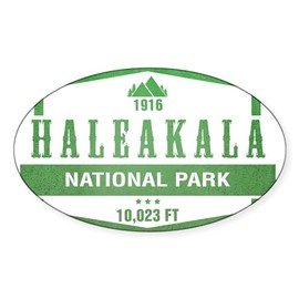 CafePress Haleakala National Park, Hawaii Sticker Oval Car Bumper Sticker