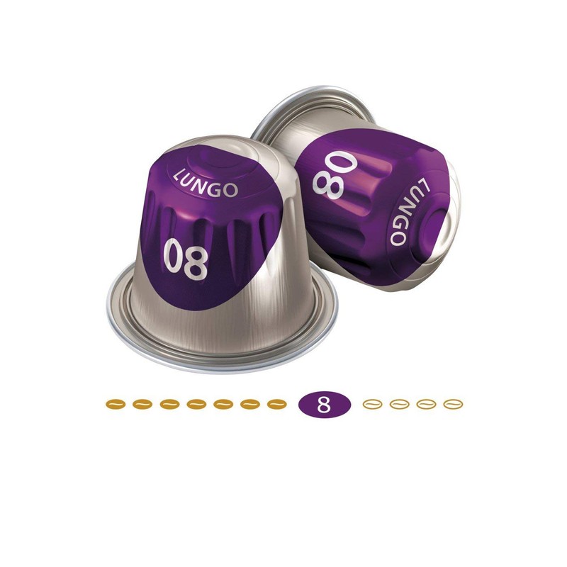 Jacobs Lungo Intenso Coffee Capsules, Intensity 8 of 12, 20