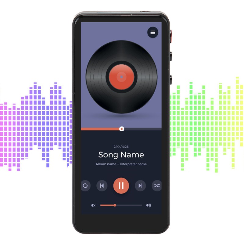 MP4 Player 4.0inch Full Touch HD Screen Noise Reduction HiFi