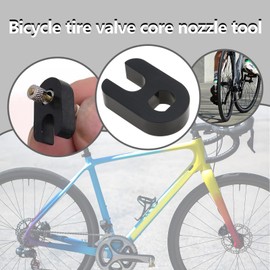 ECSiNG Pack of 10 Valve Core Removers Compatible with Presta Valves 17.7 x 11.7 x 4.8 mm Presta Valve Core Removal Tool for Mountain Bikes Road Bikes Folding Bikes Black