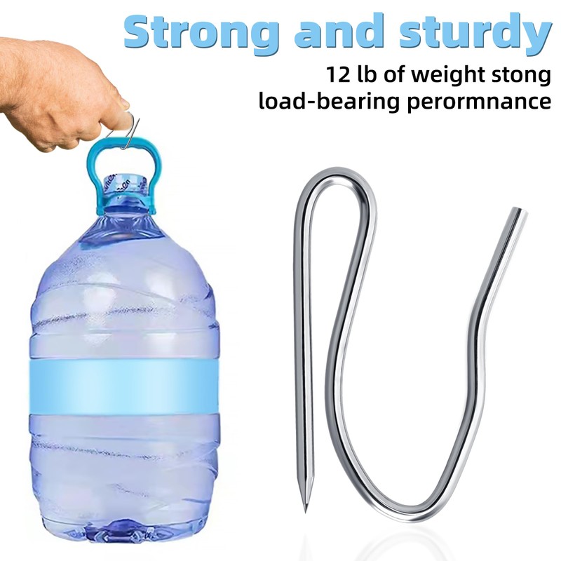 VRSS Drapery Hooks Pins for Curtains, 1.2 Inch Stainless Steel