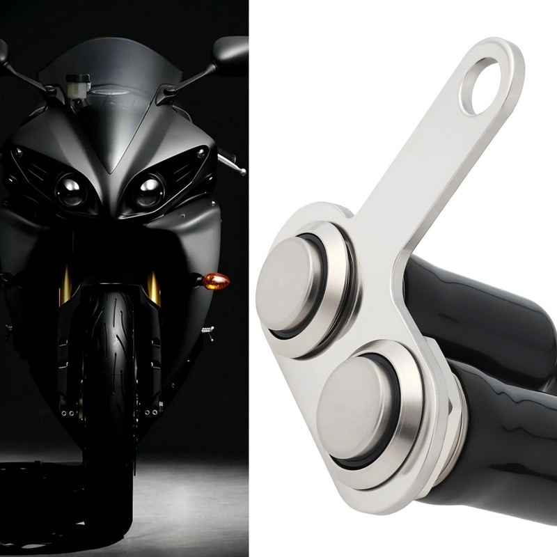 OTOTEC 12V LED Motorcycle Handlebar Switch Adjustable Mount Stainless Steel