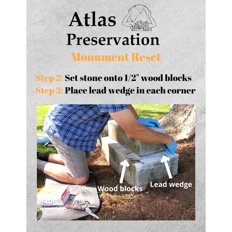 Atlas Preservation Small Light Gray Monument Repair Kit - Reset
