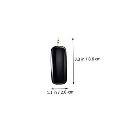 Operitacx Kabelloses Lavalier Mikrofonsystem für Smartphones Tablets und Laptops 5 Stück Ansteckmikrofon mit Robustem Empfänger und 635-Mm Adapter für Professionelle Audioaufnahmen