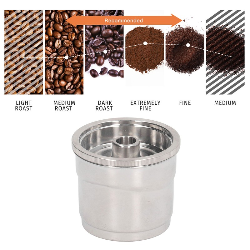 Stainless Steel Reusable Coffee Capsule Filter Refillable Coffee Cup Filter