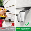 Booda Brand Vinyl Siding Hooks, Heavy-Duty Stainless Steel Siding Hooks