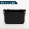 TUCKBOLD Car Trash Can Portable Front Seats Trash Bin Black