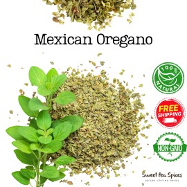 Sweet Pea Spice Mexican Oregano, Whole - Bulk Oregano - Mexicano Entero -Menudo, Beans, Salsas - 10 lb