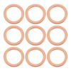 Briny River 40Pcs Automobile Brake Line Copper Washer M10 Washer