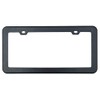 Creathome 201 Stainless Steel License Plate Frames with Matt Black