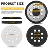 Gnellkoor 5 Inch 8 Holes Hook Loop Orbital Sander Metal