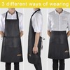 Viedouce 2 Packs Apron Cooking Kitchen Waterproof,Adjustable Chef Apron with
