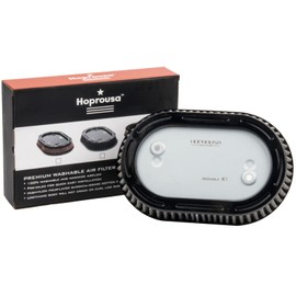 Hoprousa Replacement 29400267 High-Flow Air Filter Compatible with '17-later Touring Road Glide '18-later Softail Milwaukee-Eight Engine Equipped with 114 Air Cleaner Accessories Parts (Sliver)