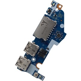 Deal4GO - Tarjeta SD con botón de encendido, tarjeta E/S USB, 5C50S24930 LS-H211P, repuesto para Lenovo Ideapad S340-14 S340-14IWL S340-14API, color verde