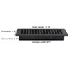 Decor Grates PL410ZIP-BLK-10 Louvered Plastic Floor Register, 4 x 10