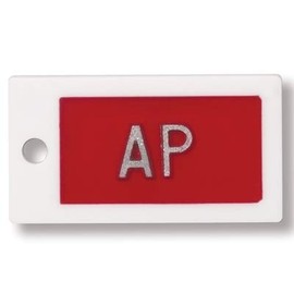 Word X-Ray Markers (Plastic) - 1 Character, 3/8" Lead Letters/Numbers, Red