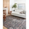 Loloi Cassandra Collection CSN-03 Charcoal/Rust 5'-3" x 7'-9" Area Rug