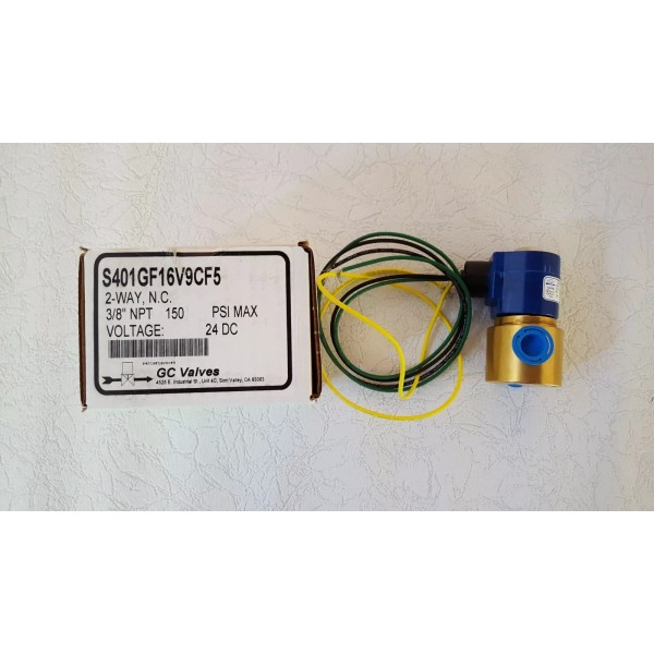 GC SOLENOID VALVES  S401GF16V9CF5 24V DC 3/8" NC Oil UL
