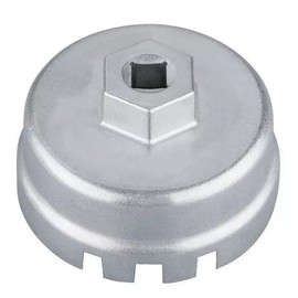Crozgan 64.5mm 14 Flutes Oil Filter Wrench Cap Oil Filter Cap Removal Tool for Toyota Lexus CT200h Scion Prius Prius V Corolla Matrix Auris Rav4