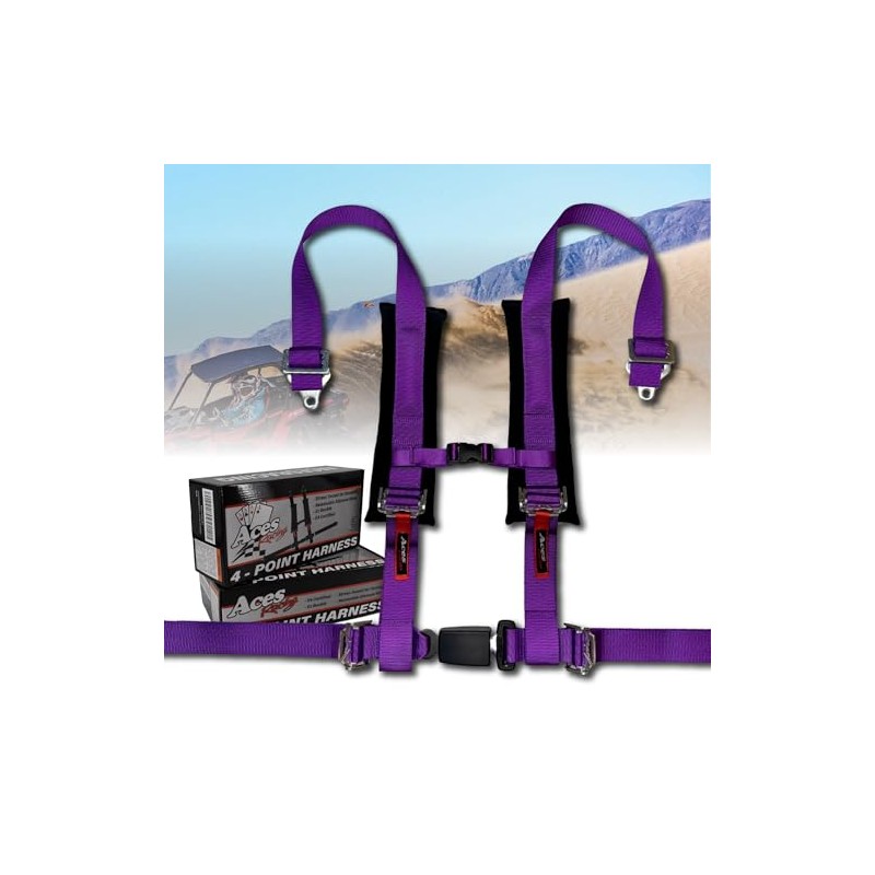 AAAA Aces Racing (Pair) 4 Point Harness with Ez Buckle