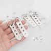 Heavy Duty D Ring Picture Hangers with Screws,6 Pcs Large