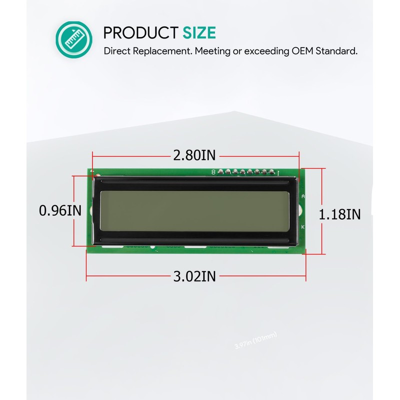 013640F LCD Display Board Pool Stat-Kit Replacement for Raypak Digital