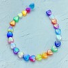 LIMAOLLY 400 PCS Acrylic Heart Shape Beads AB Colors Heart