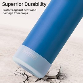 koodee Water Bottle with Straw-26 oz Stainless Steel Vacuum Insulated Sports Water Bottle for Boys, Reusable Metal Water Bottle Flask BPA Free (Navy)