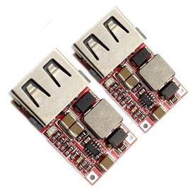 Kiro&Seeu 2PCS DC-DC Buck Step-Down Converter USB Power Voltage Regulator Board 6-24V Input to 5V 2A USB Car Charger Module C-DMD-2P