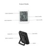 Sosoport Hygrometer Thermometer Wireless Temperature Humidity Sensor for Home Office