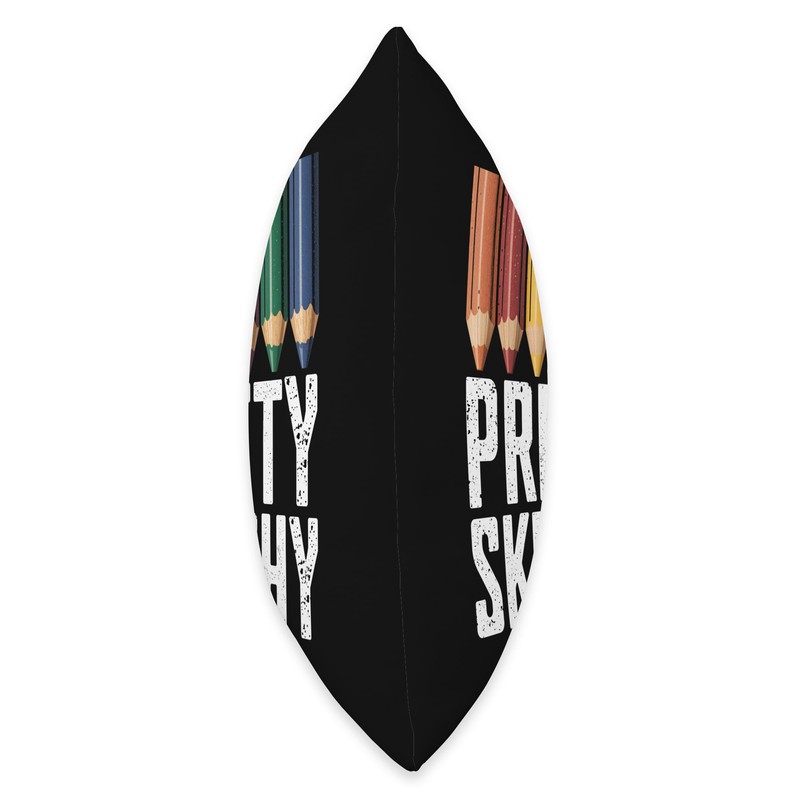 Pretty Sketchy Art Creative Artist Drawing Colors Pencils Throw Pillow