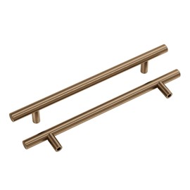 goldenwarm 10 Pack Champagne Bronze Cabinet Pulls Kitchen Cupboard Handles 160mm Champagne Drawer Pulls Ideal for Kitchen Bathroom Bedroom