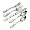 Oneida H221045AL20 Brushed Satin Voss 45 Piece Everyday Flatware Set,