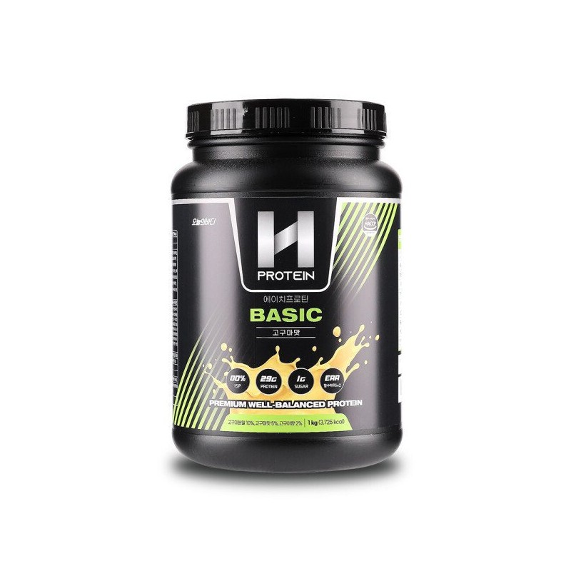Today's Body 에이치프로틴 베이직 단백질보충제 단호박맛 1000g 제로당 고단백 식물성프로틴