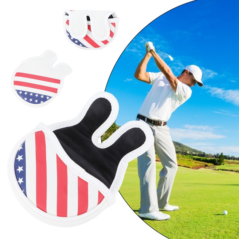 Waterproof PU Golf Mallet Headcover Center Putter Cover Protector with