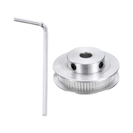 sourcing map GT-2 60T Pulley Synchronous Wheel 8mm Bore, Aluminum Timing Pulley 60 Teeth, Fit Width 6mm Timing Belt for 3D Printer CNC Machine (with A Wrench)