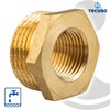 Reducer Red Brass blank 1 / 2-Inch Outer Thread x